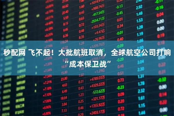 秒配网 飞不起!大批航班取消,全球航空公司打响“成本保卫战”